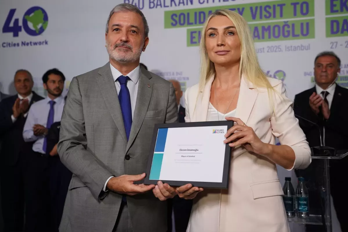 Avrupalı belediye başkanlarından İmamoğlu\'na demokrasi ödülü
