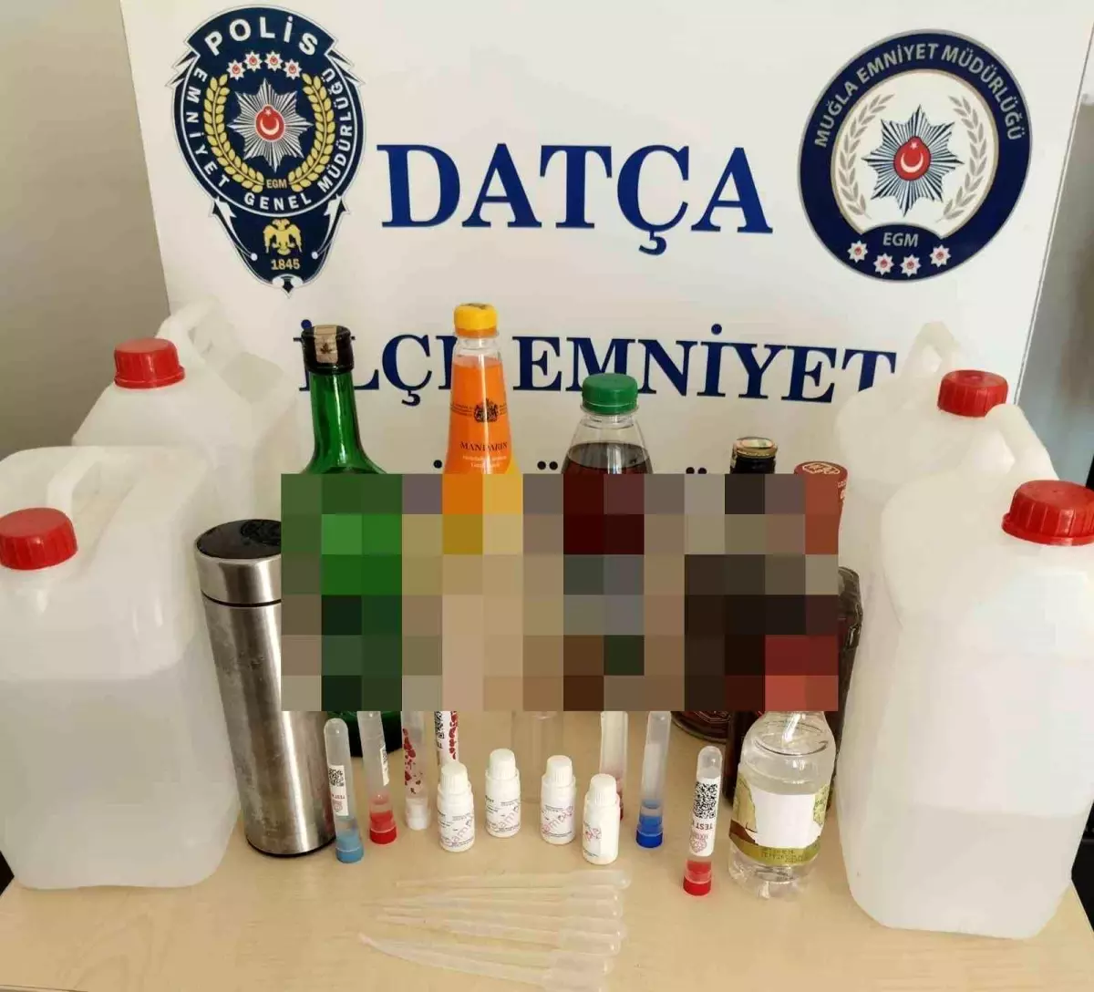 Datça\'da Kaçak Alkol Operasyonu