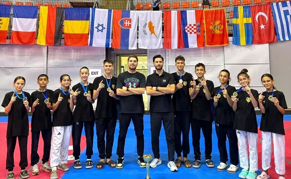 Aydınlı Sporcular Sırbistan\'da Taekwondo\'da Şampiyon Oldu