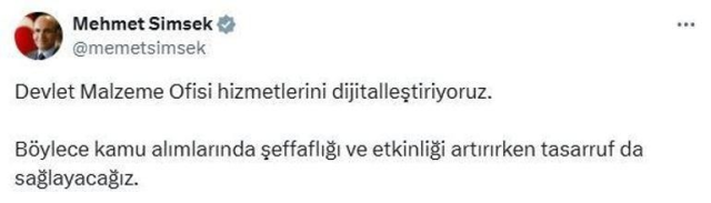 Bakan Şimşek: DMO hizmetlerini dijitalleştiriyoruz