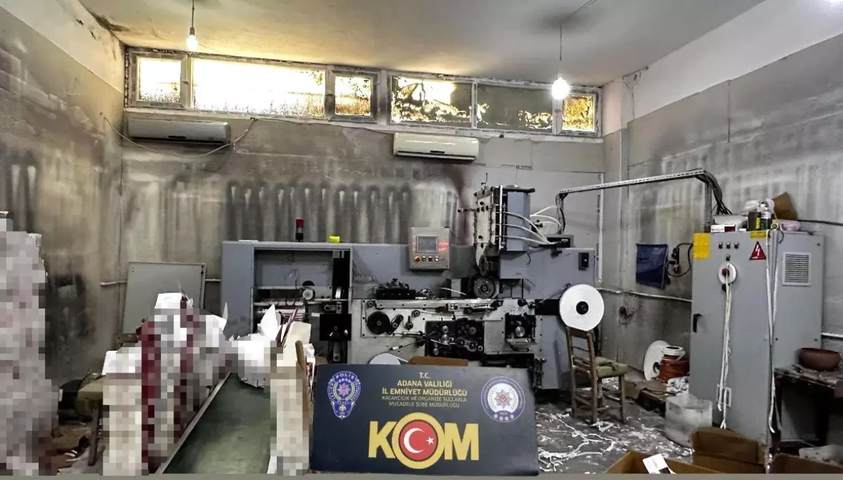 Adana\'da Kaçak Makaron Üretim Operasyonu