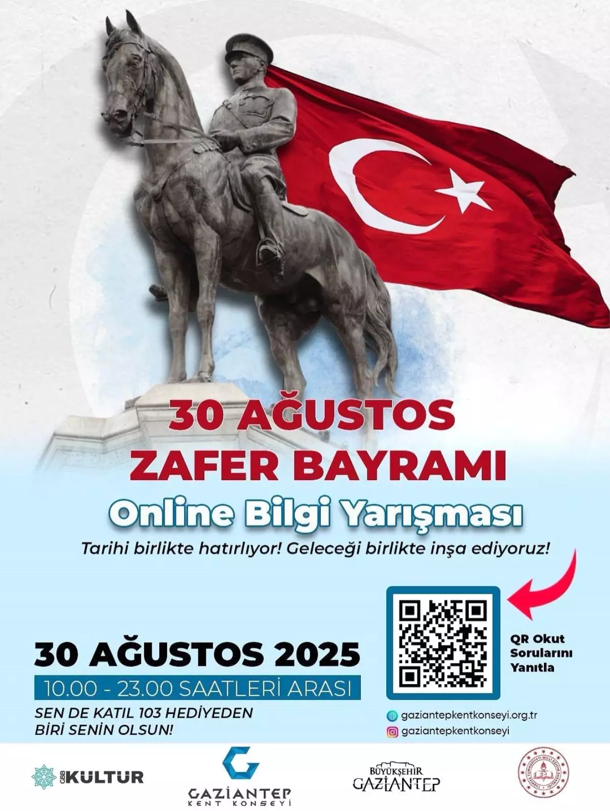 Gaziantep\'te 30 Ağustos Zafer Bayramı\'na Özel Online Bilgi Yarışması Düzenleniyor