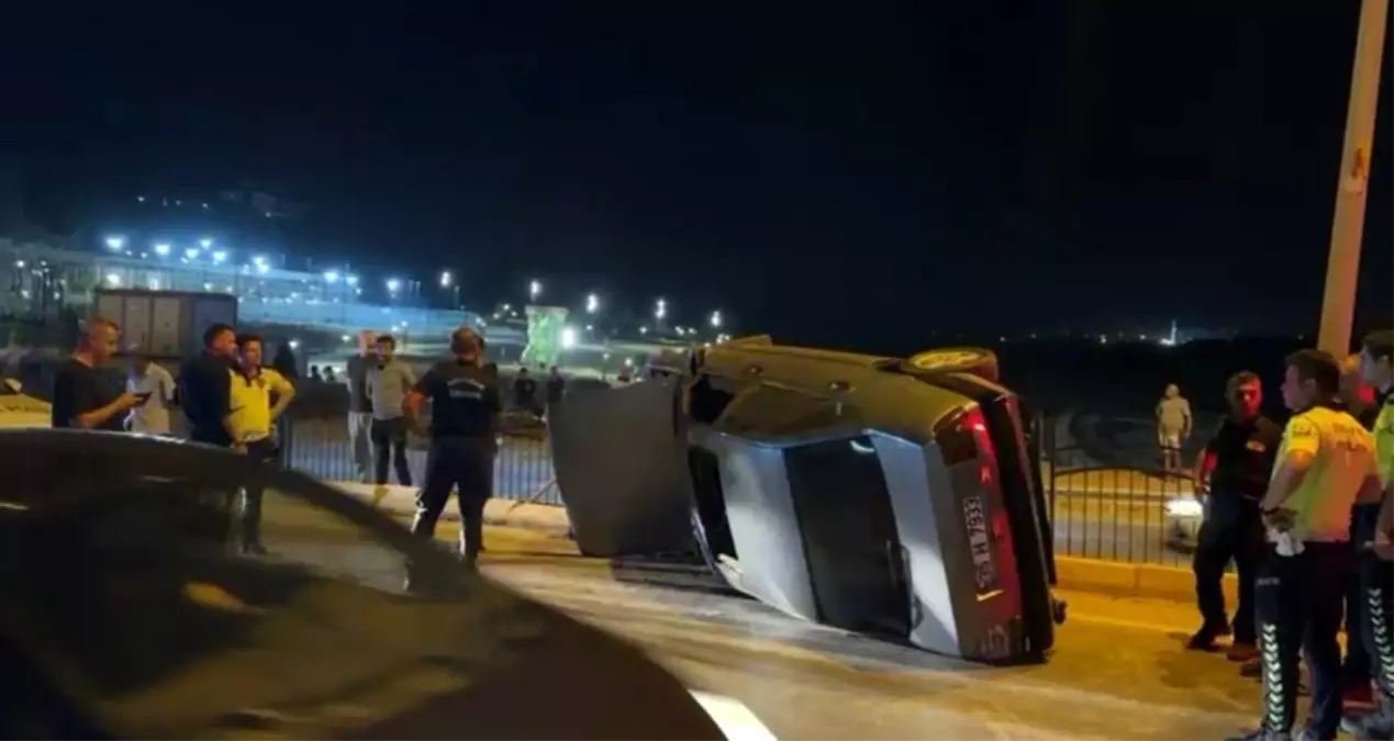 Adıyaman\'da Takla Atan Araçta 1 Yaralı