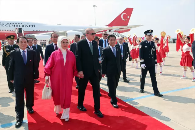 Cumhurbaşkanı Erdoğan, Şi Cinping ile bir araya geldi