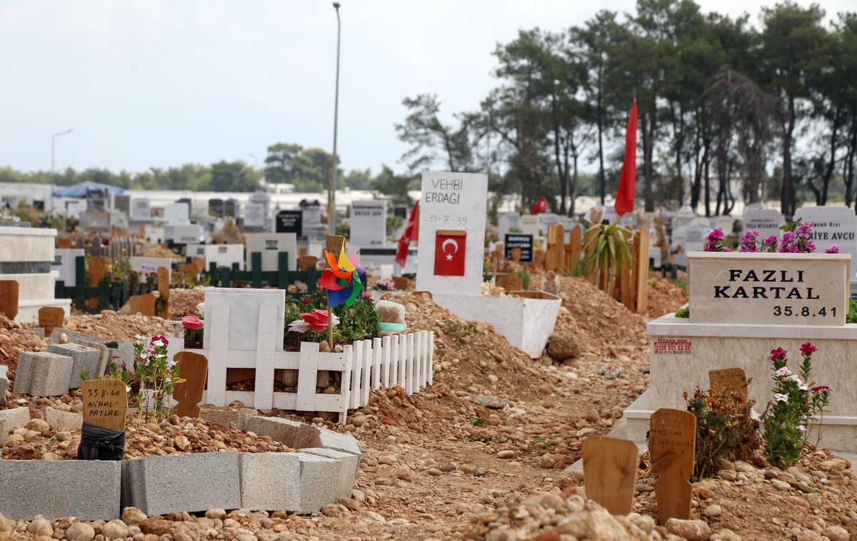 Antalya\'da Mezarlıkta Rüzgar Gülleri