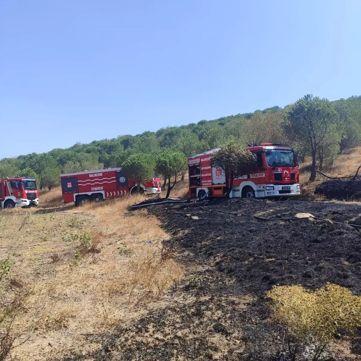 Balıkesir\'de Yangın Kontrol Altına Alındı