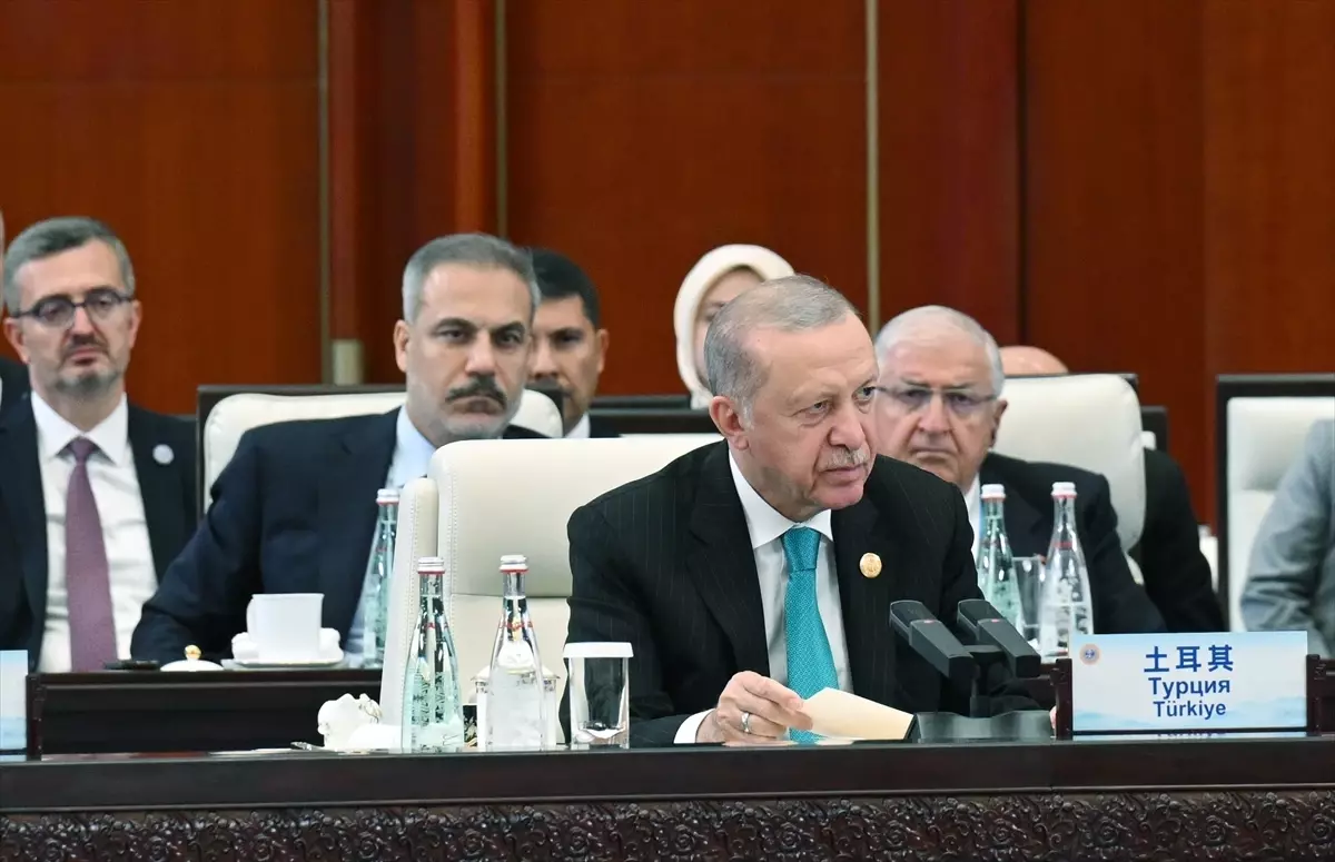 Cumhurbaşkanı Erdoğan\'dan Çin\'deki zirvede \'\'Gazze\'\' çağrısı