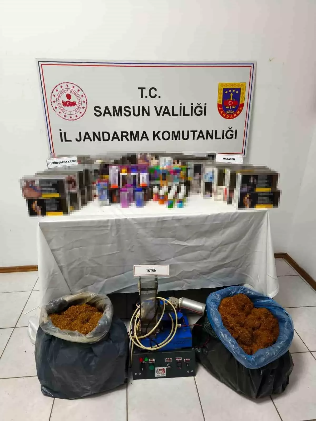 Samsun\'da Kaçak Tütün Operasyonu