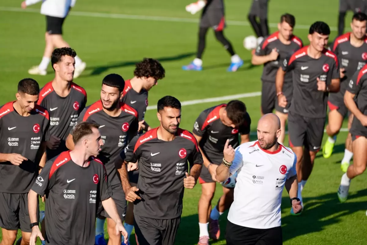 Milli takım kampına damga vuran görüntü