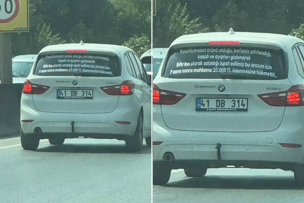 Sıfır aldığı araç kusurlu çıktı, mahkeme kararına böyle tepki gösterdi