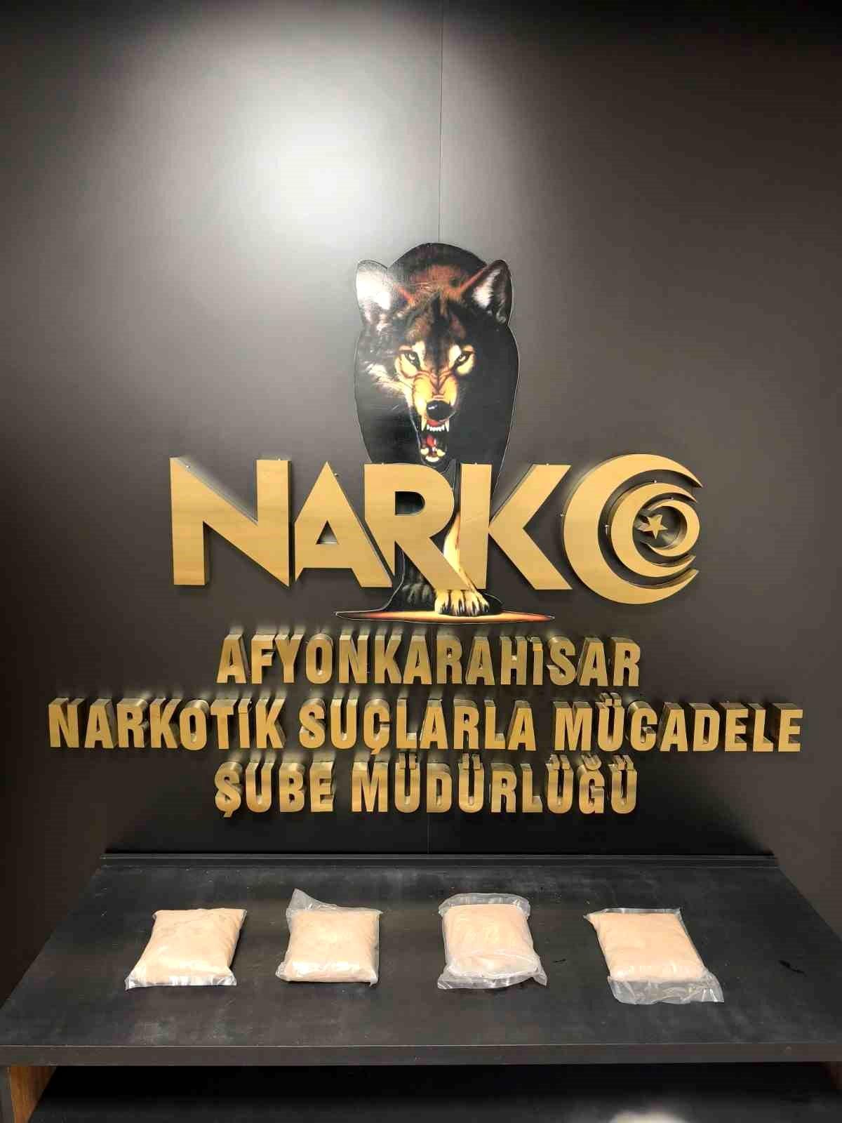 Afyonkarahisar\'da 600 kg Uyuşturucu Hammadde Ele Geçirildi