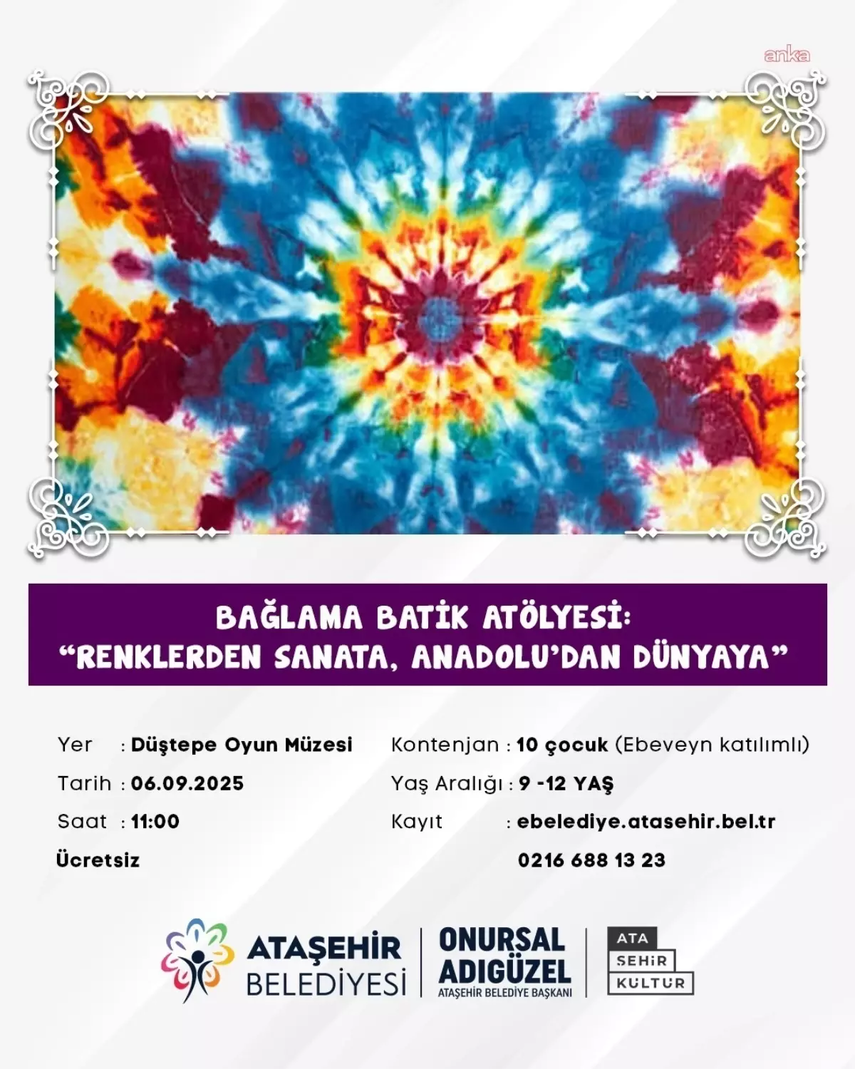 Ataşehir\'de Kültürlerarası Sanat Atölyesi: Bağlama Batik
