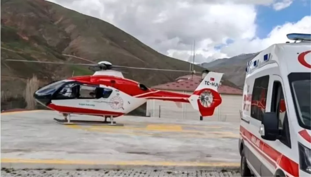 Yaşlı Hasta Helikopterle Sevk Edildi
