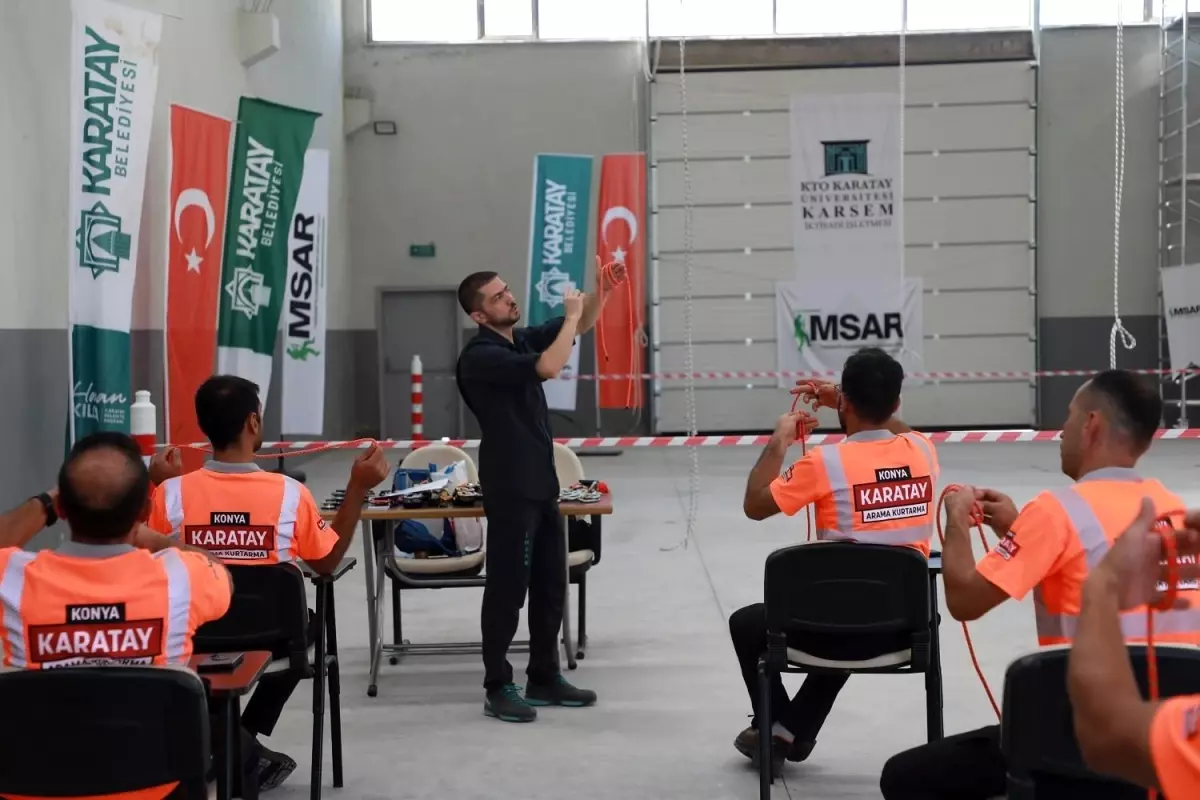 Karatay Belediyesi Arama ve Kurtarma Ekibi, Afetlere Hazır Hale Geliyor