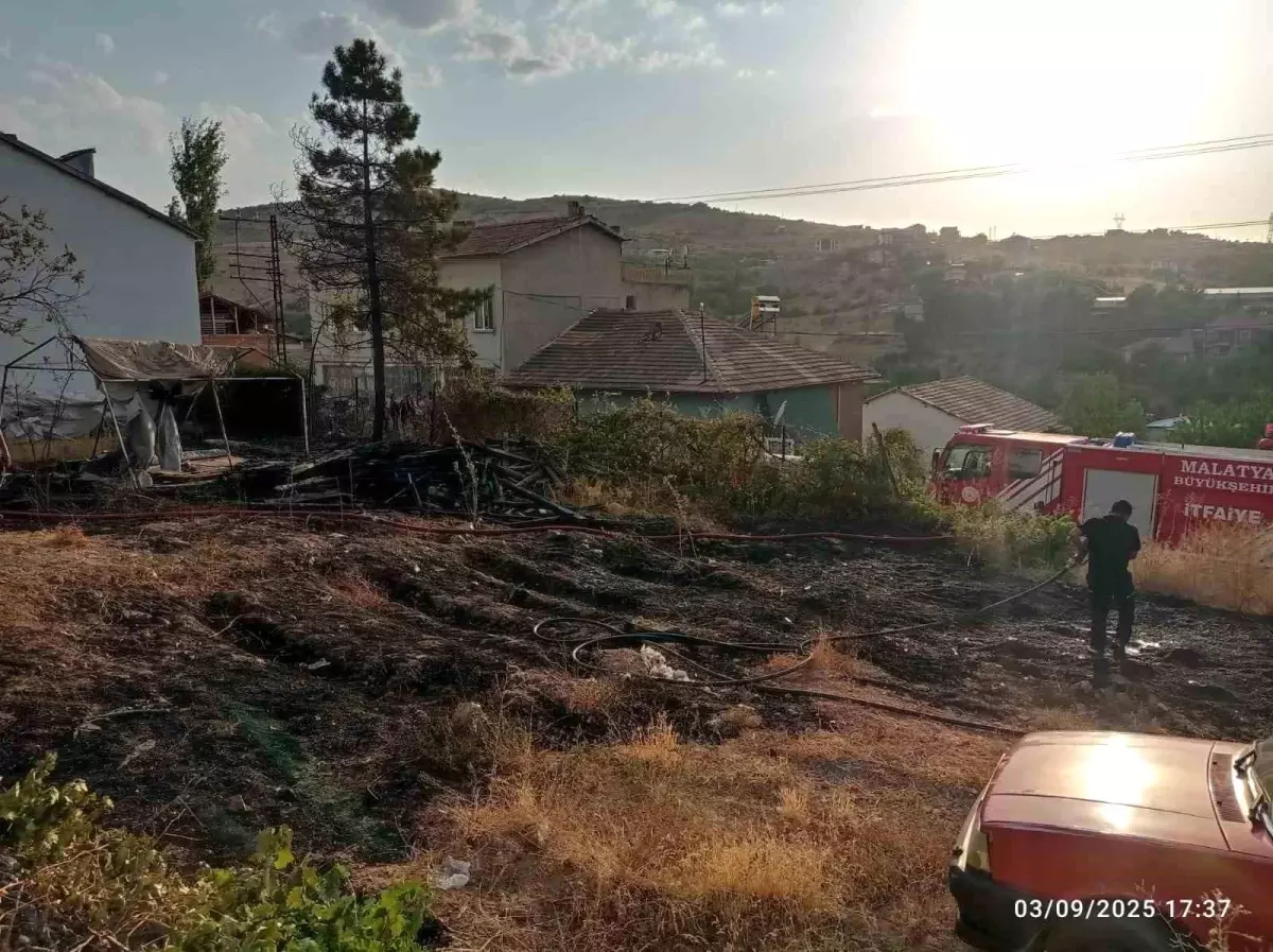 Malatya\'da Bahçe Yangınları Kontrol Altına Alındı