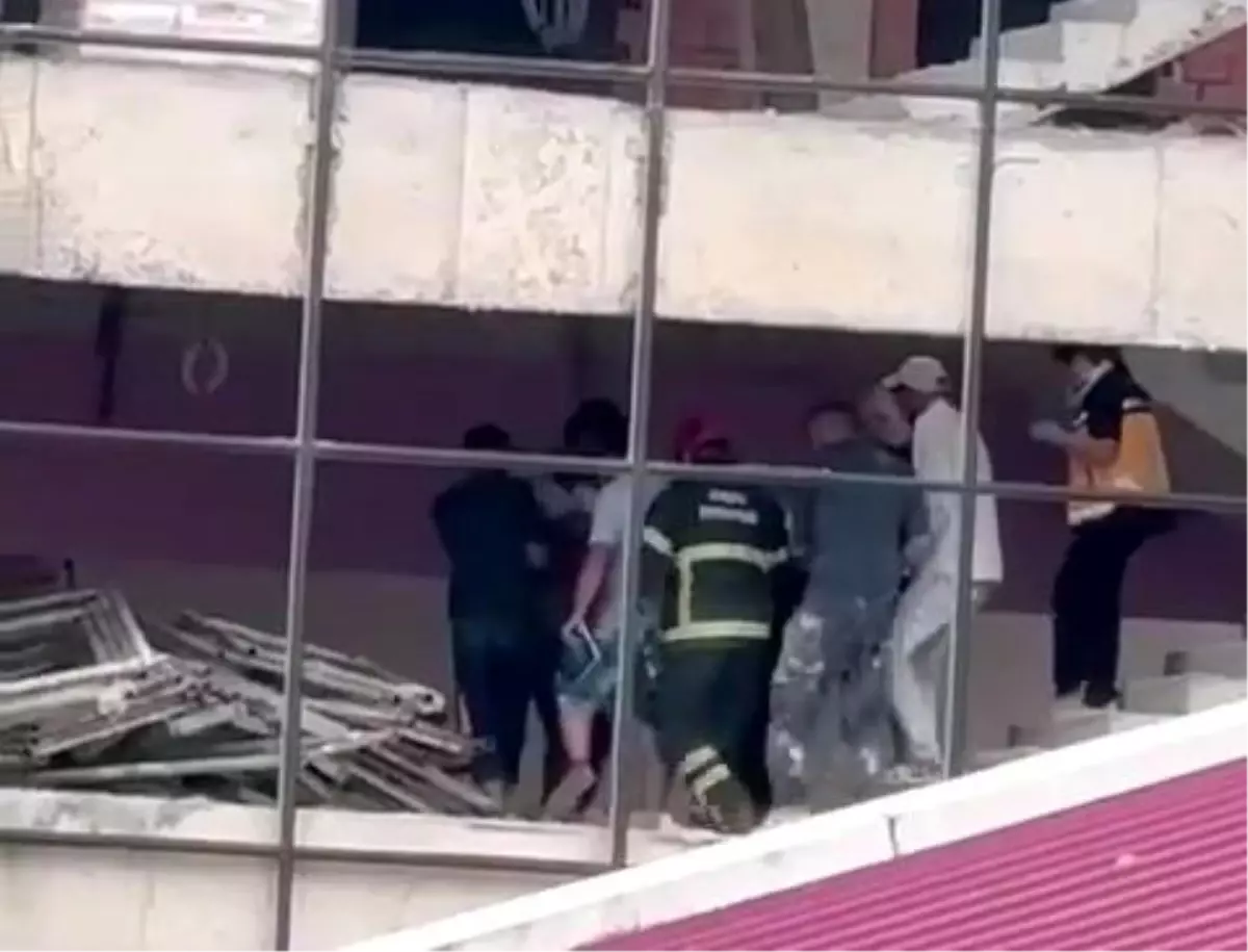 Ünye\'de İnşaatta İşçi Yaralandı