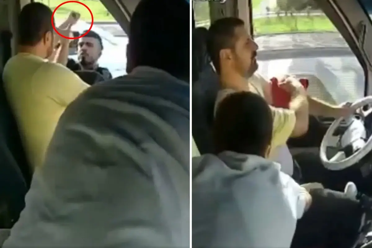 Trafikte dehşet: Oğlu, bıçaklanan babasının hayatını böyle kurtardı