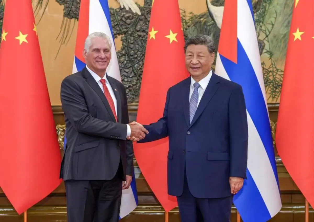 Xi Jinping, Diaz-Canel ile Görüştü