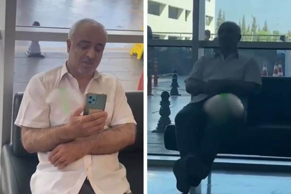 Yaşından da utanmıyor! Oturduğu yerden genç kıza ahkam kesti