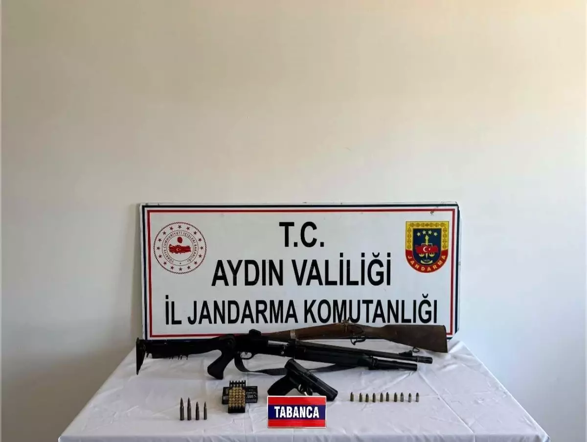 Nazilli\'de Ruhsatsız Silah Ele Geçirildi