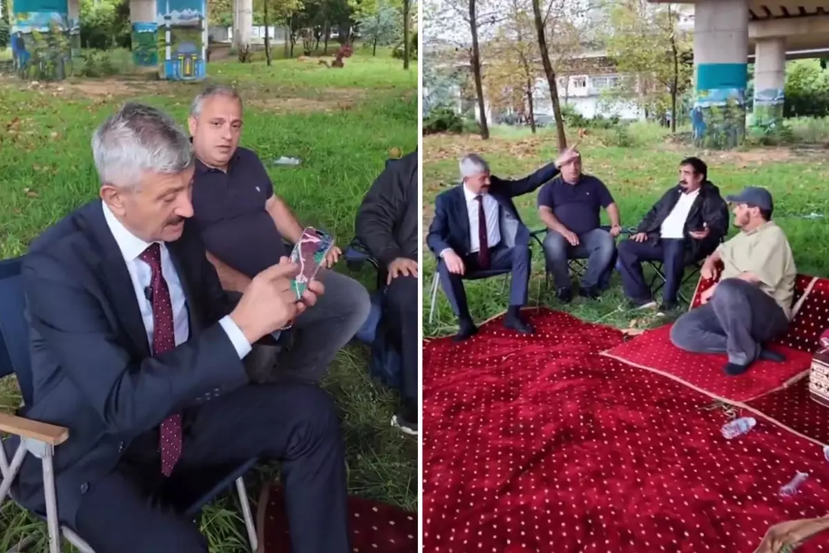 Tartışma yaratan görüntü: Belediye başkanı, toprak alan Arapları böyle tebrik etti