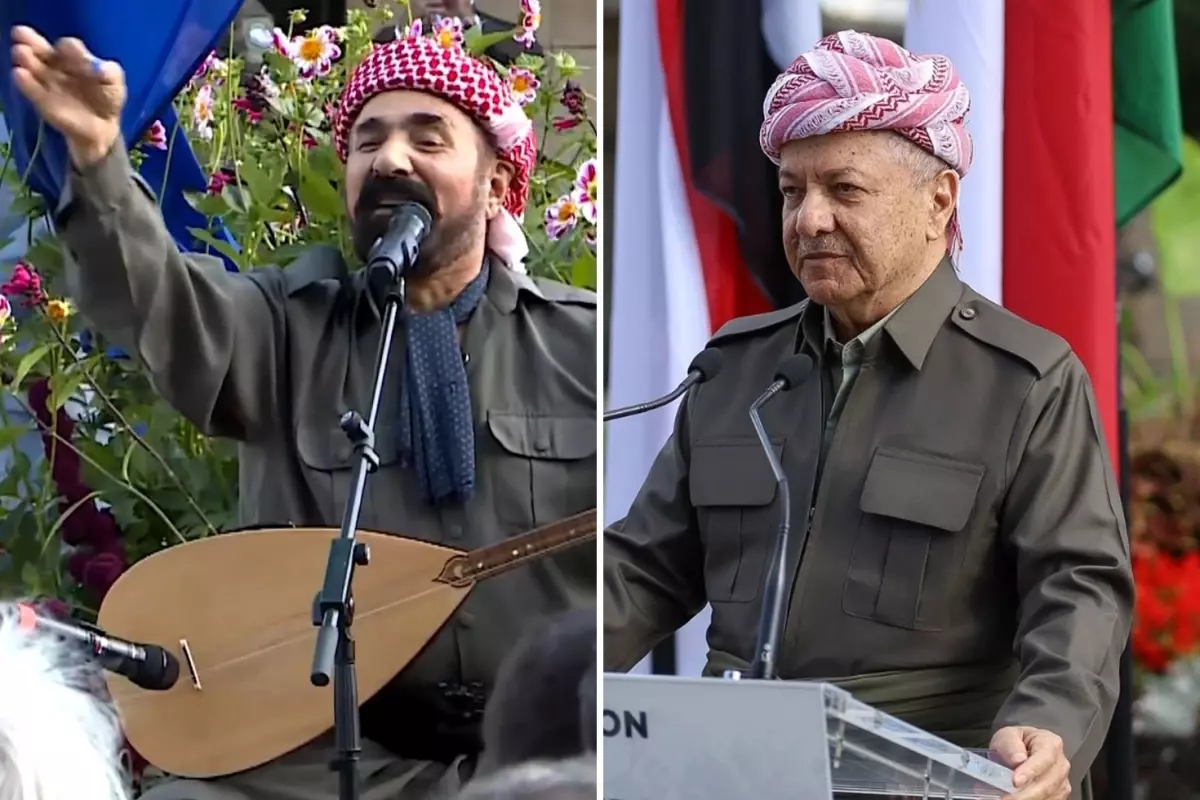 Görüntü Irak\'tan değil Paris\'ten! Barzani "Kürtler için tarihi bir gün" dedi, Şivan Perwer coştu