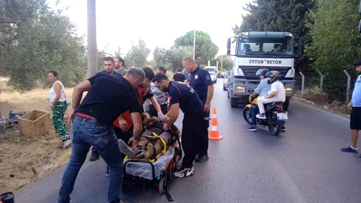 Edremit\'te Trafik Kazası: 1 Yaralı