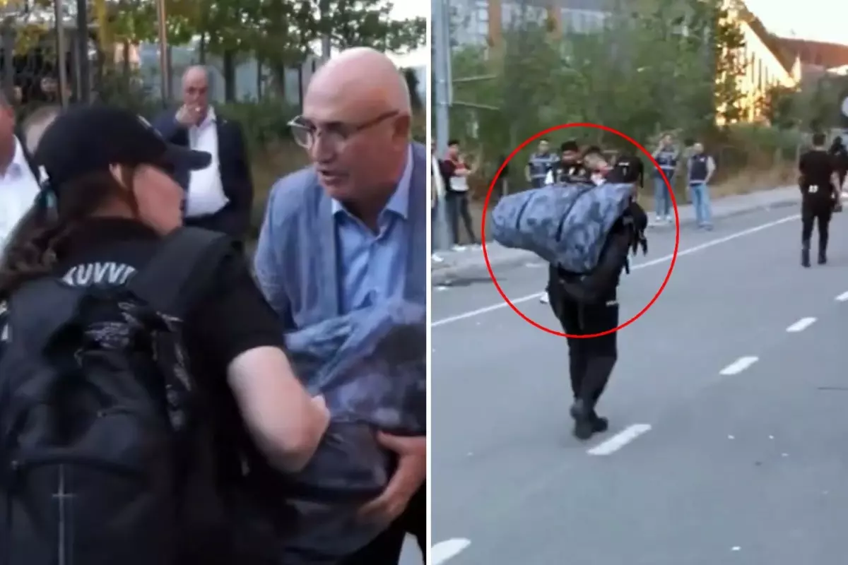 CHP\'li Mahmut Tanal, kadın polisin halini görünce dayanamadı