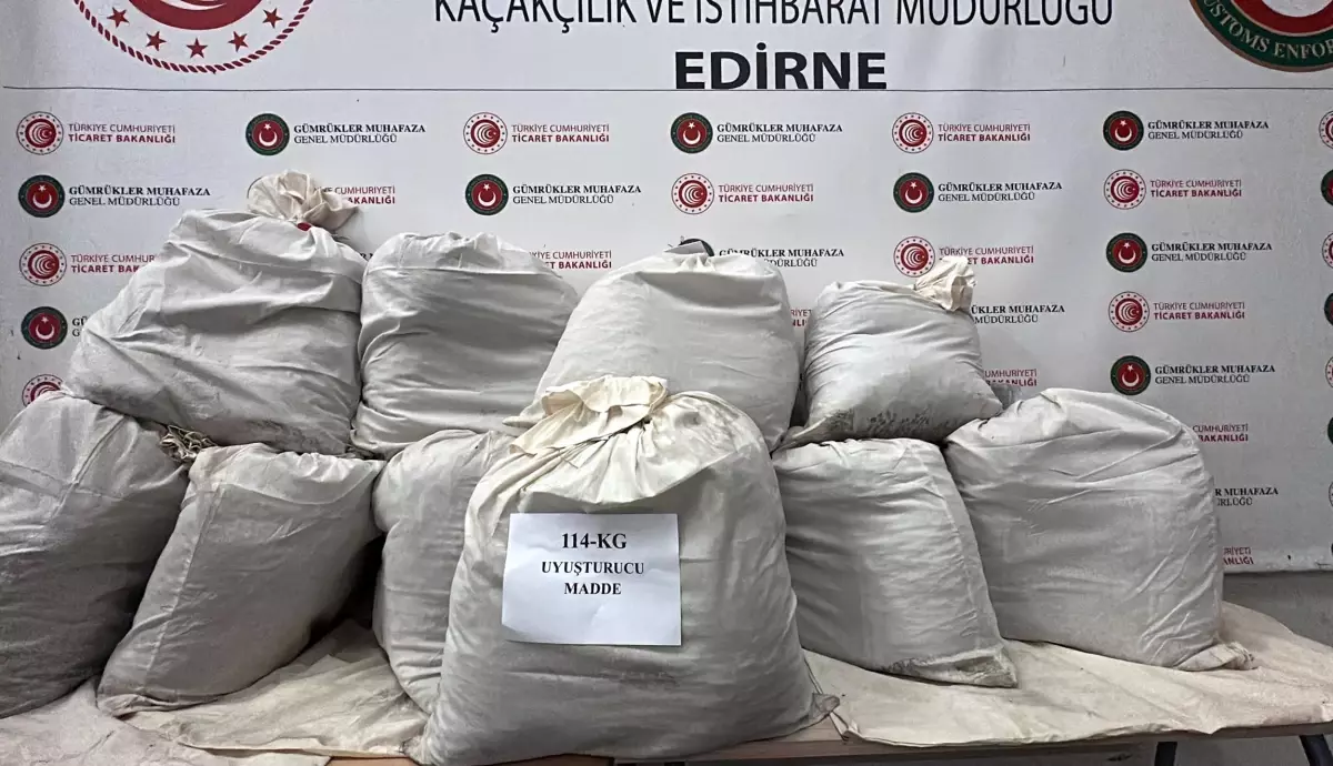 Kapıkule\'de 114 Kilo Uyuşturucu Ele Geçirildi