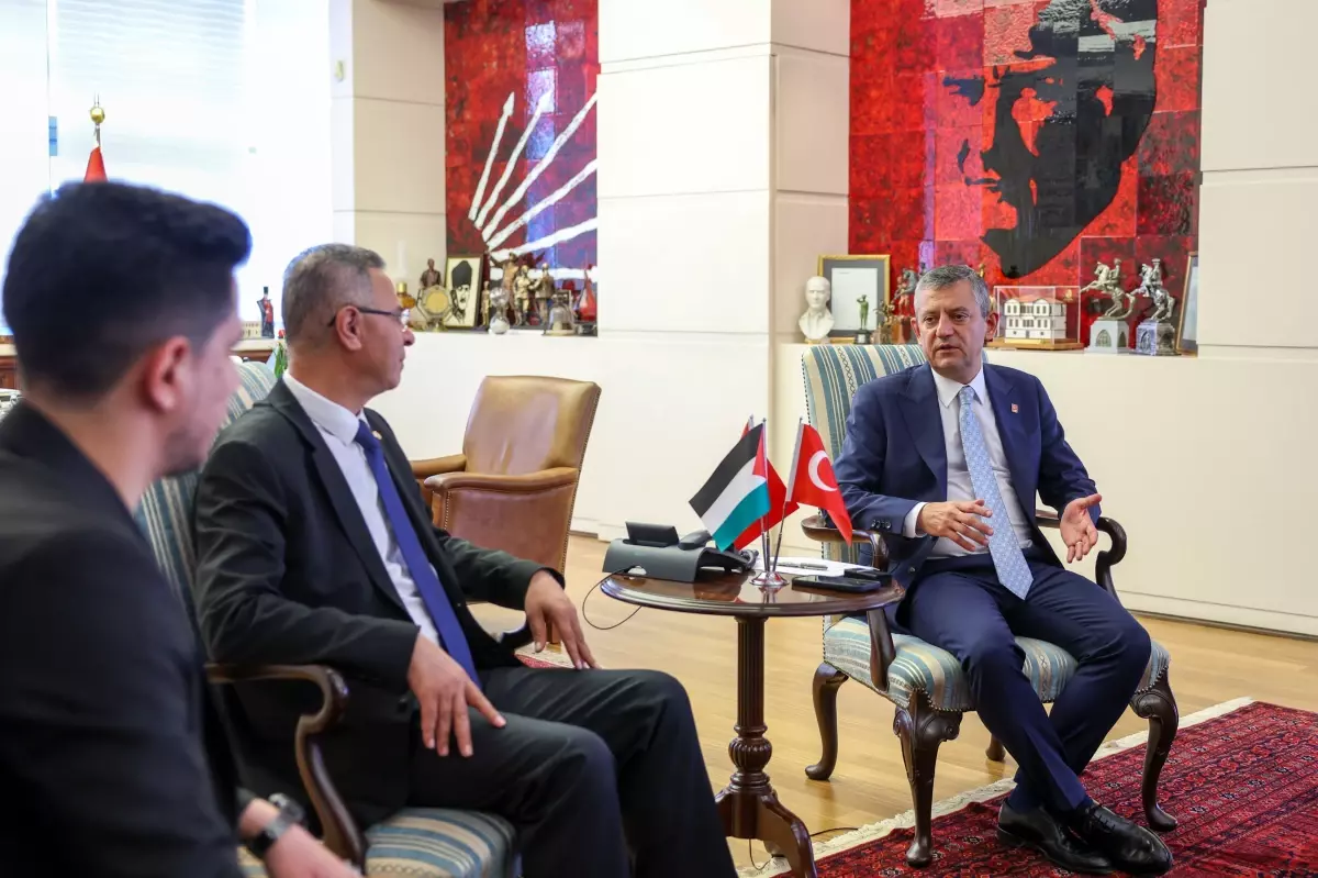 Özgür Özel, Filistin Büyükelçisi\'ni Kabul Etti