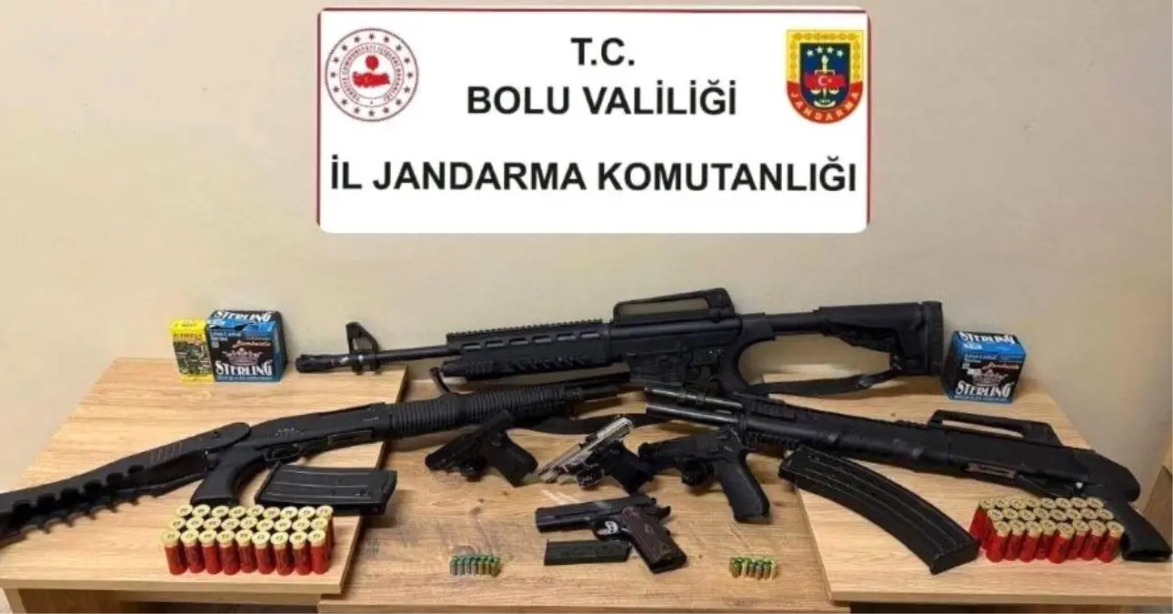 Bolu\'da düğünde ateş açıldı, 7 silah ele geçirildi
