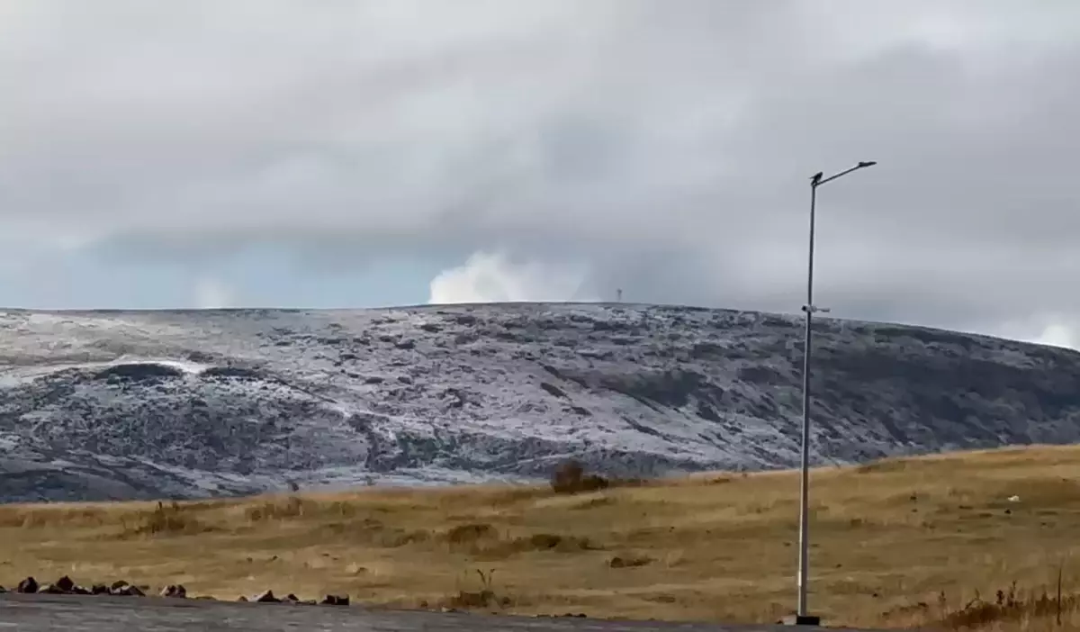 Ardahan Yaylaları Dolu ile Beyaza Büründü