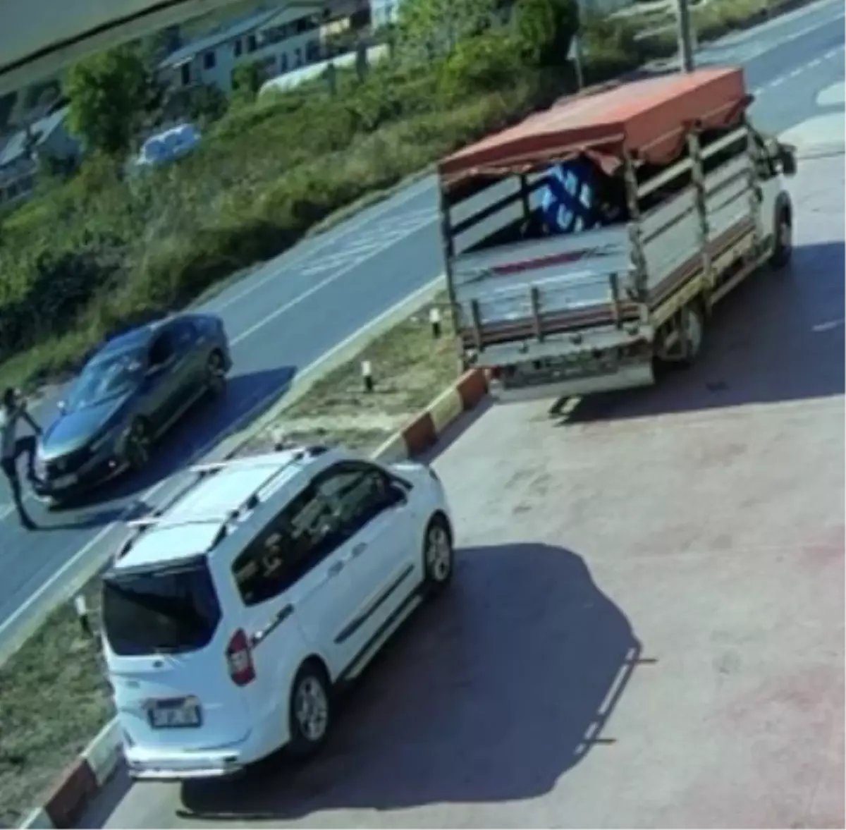 Kandıra\'da Yaya Kazası Güvenlik Kamerasında