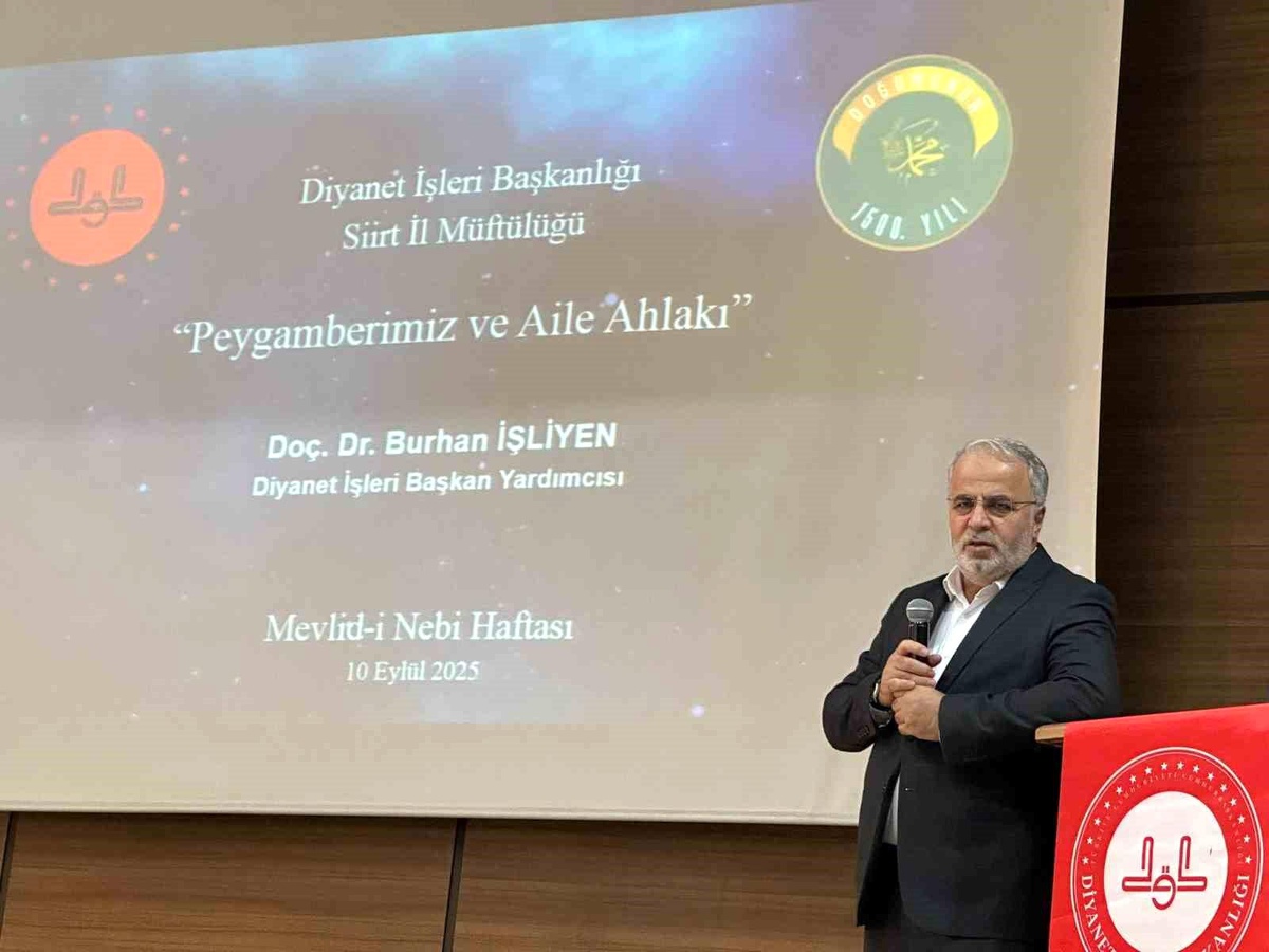 Hz. Peygamber ve Aile Ahlakı Konferansı Siirt\'te