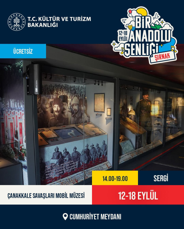 Bakan Ersoy açıkladı: Bir Anadolu Şenliği'nin üçüncü durağı Şırnak oldu
