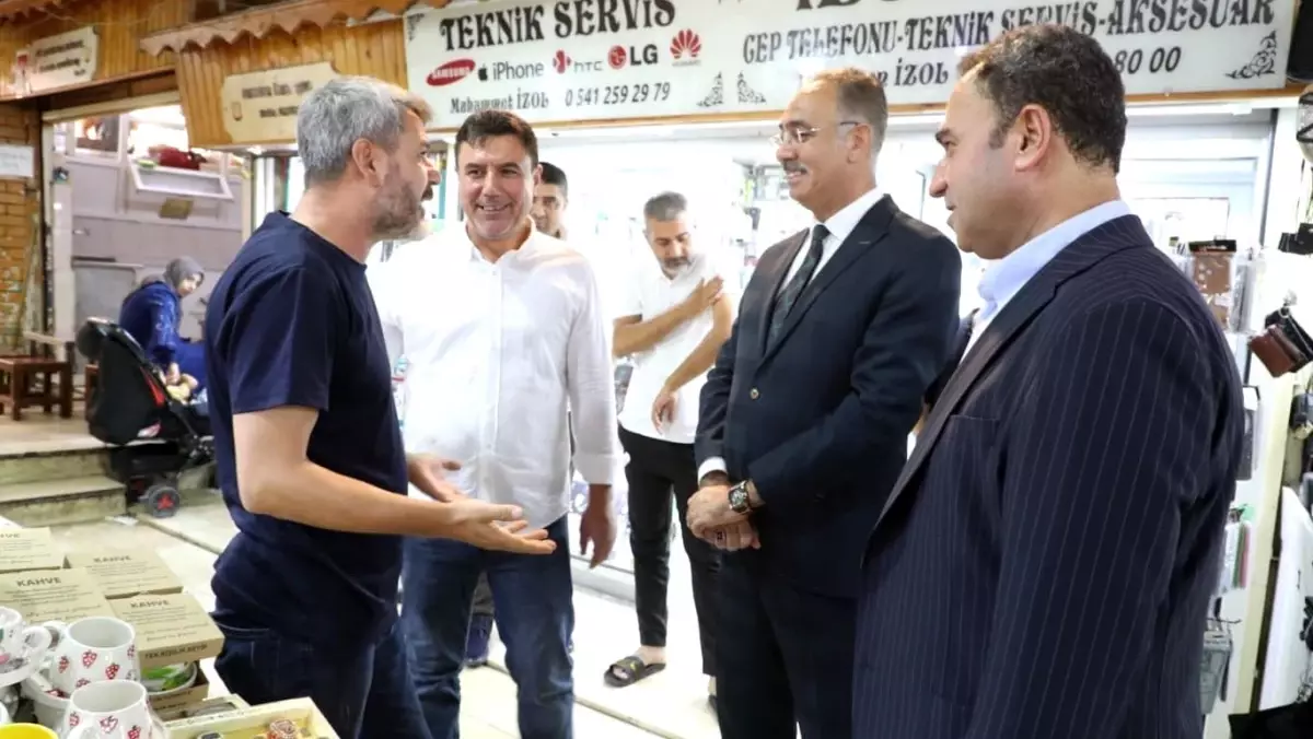 Başkan Kuş, Şanlıurfa\'nın Tarihi Çarşılarında Esnafla Buluştu