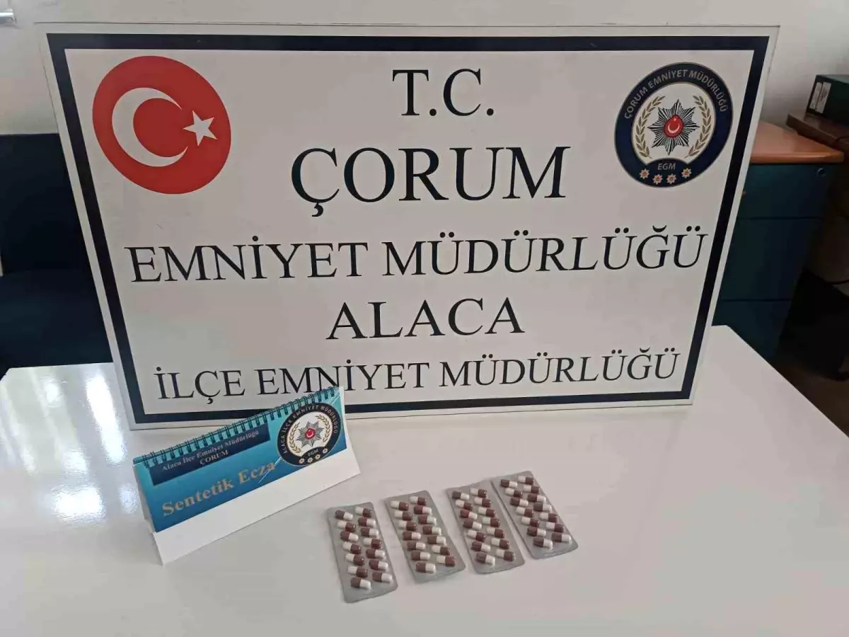 Çorum\'da Sentetik Ecza Hapı Ele Geçirildi