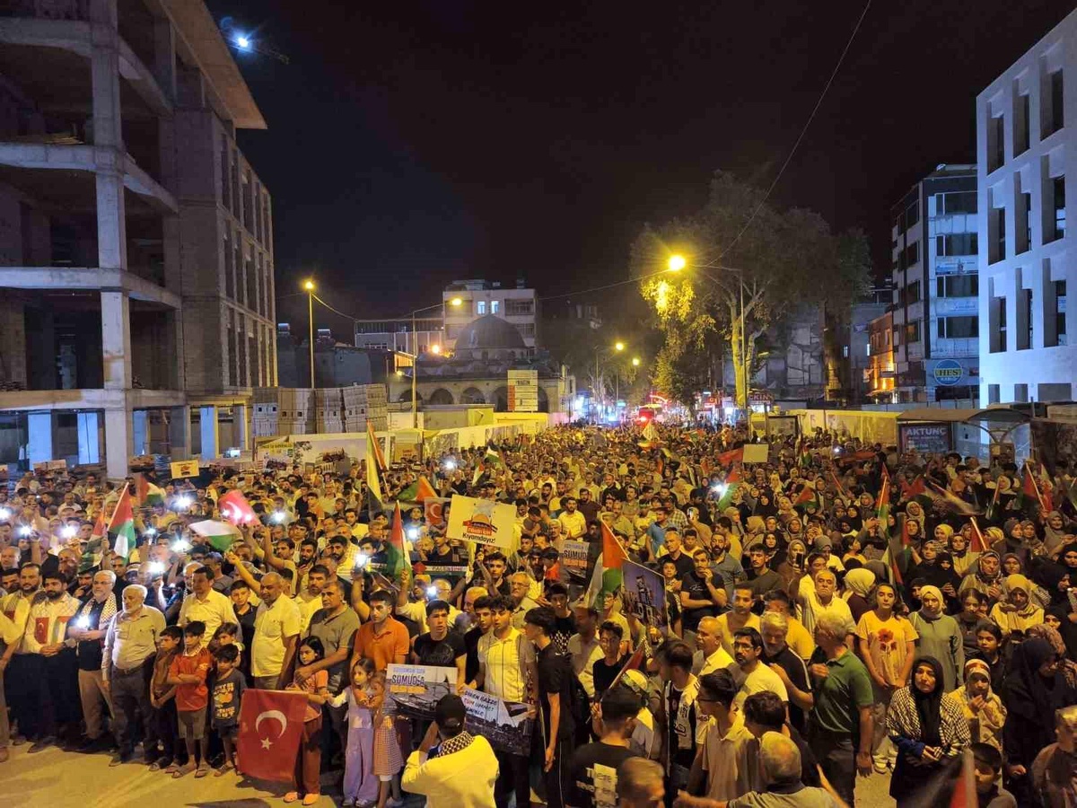 Adıyaman\'da Filistin İçin Yürüyüş