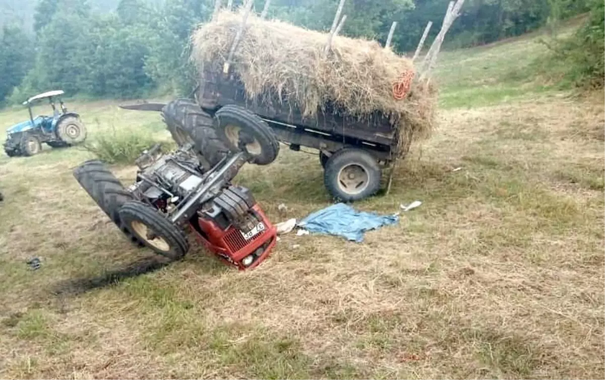 Traktör Devrildi, Sürücü Hayatını Kaybetti
