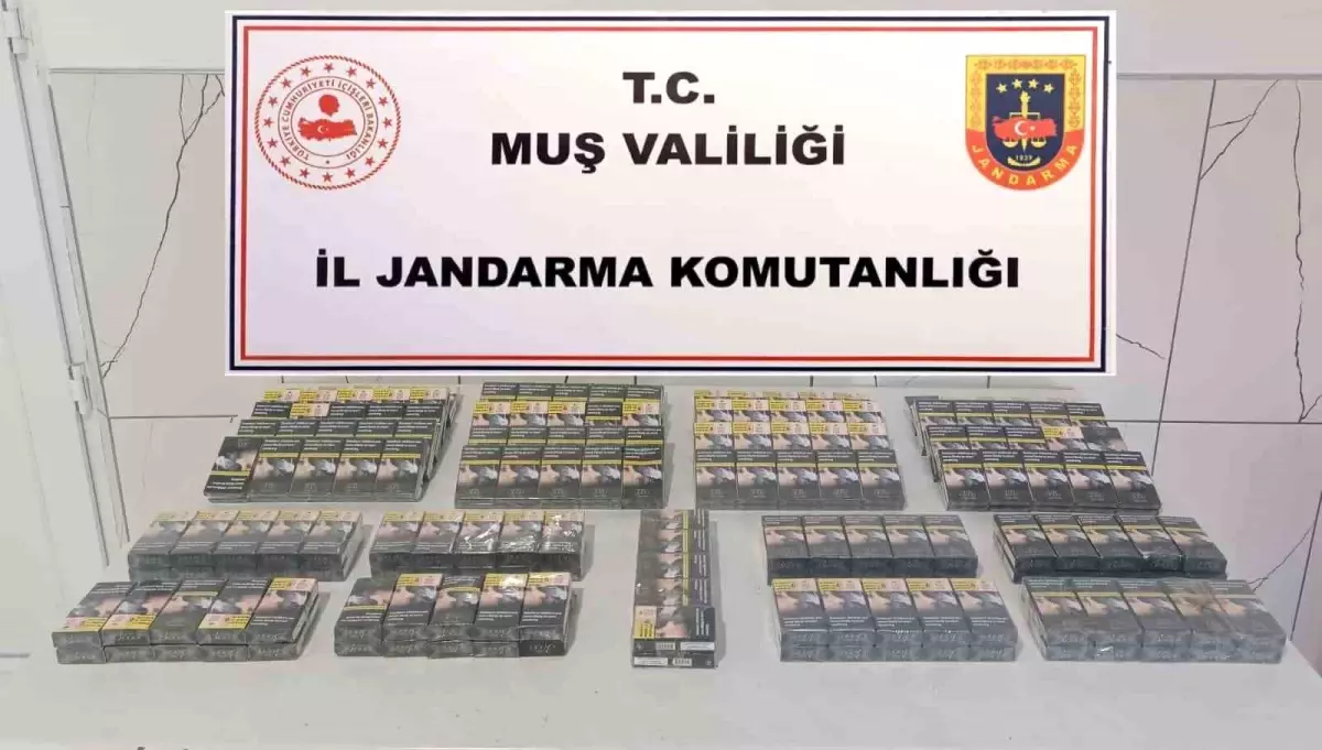 Muş\'ta Kaçak Sigara Operasyonu