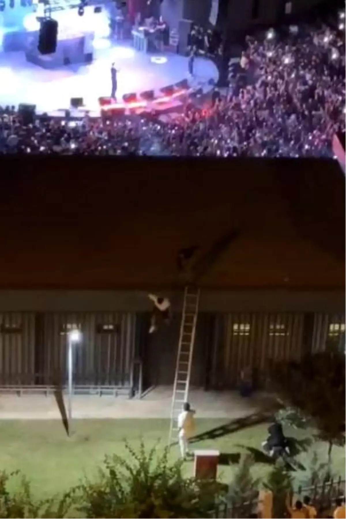 Mersin\'de Konserin Çatısında Yaşanan Arbede Güvenlik Tartışmalarını Alevlendirdi