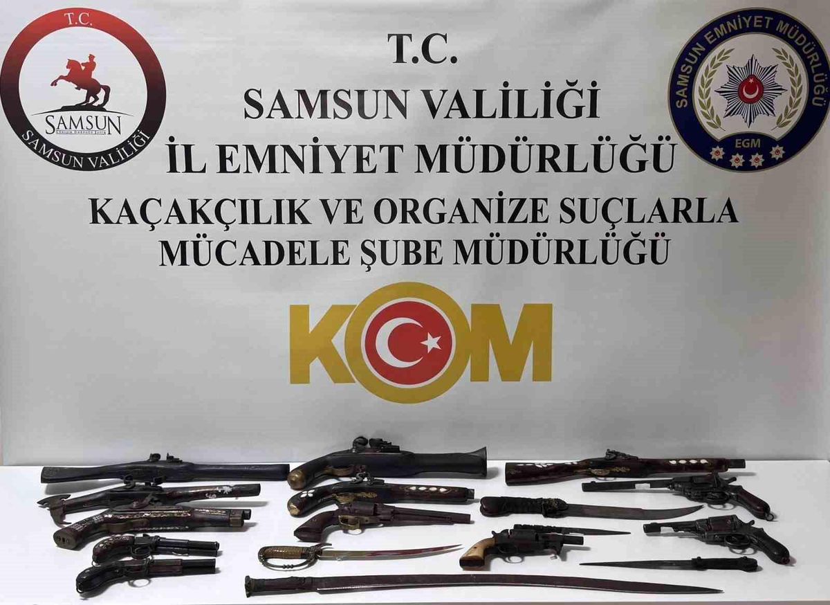 Samsun\'da Etnografik Silah Operasyonu