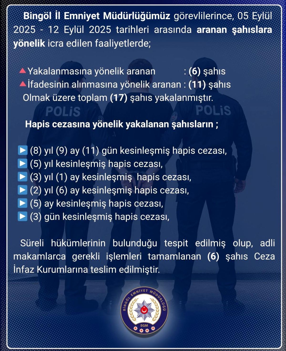 Bingöl\'de 17 Şüpheli Yakalandı