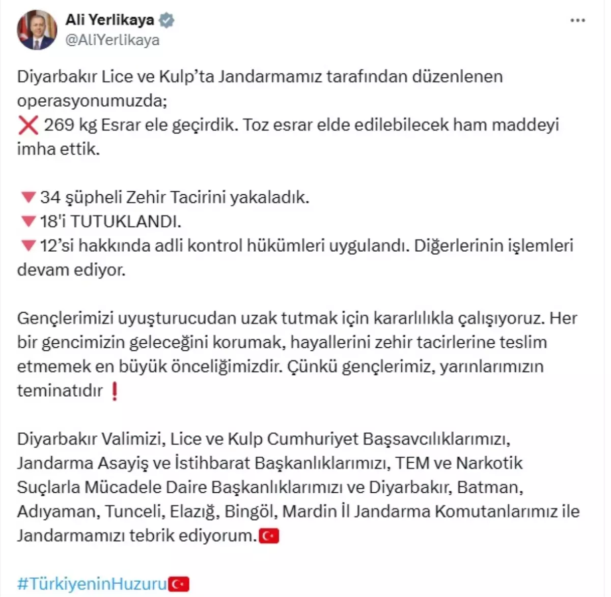 Diyarbakır\'da 269 kg Esrar Ele Geçirildi