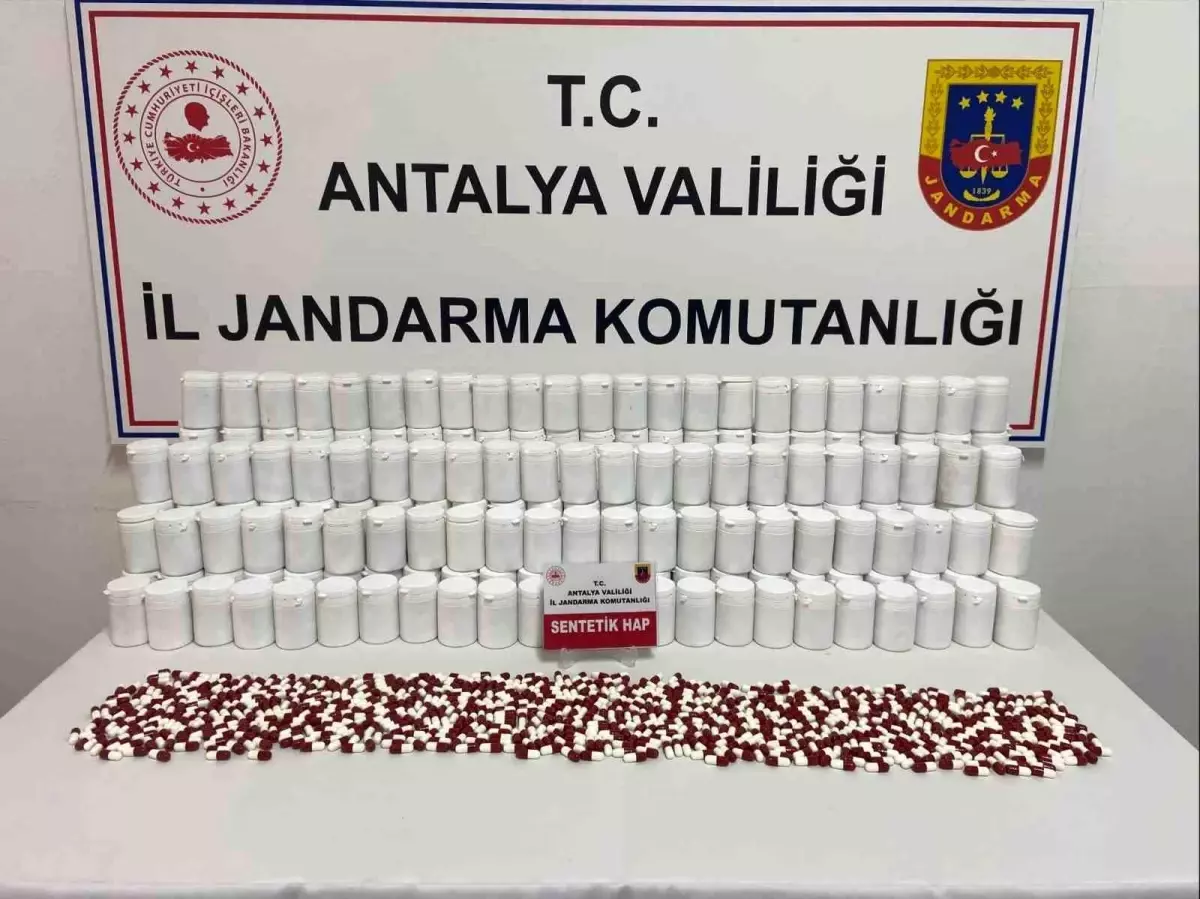 Gazipaşa\'da 28 Bin Sentetik Hap Ele Geçirildi