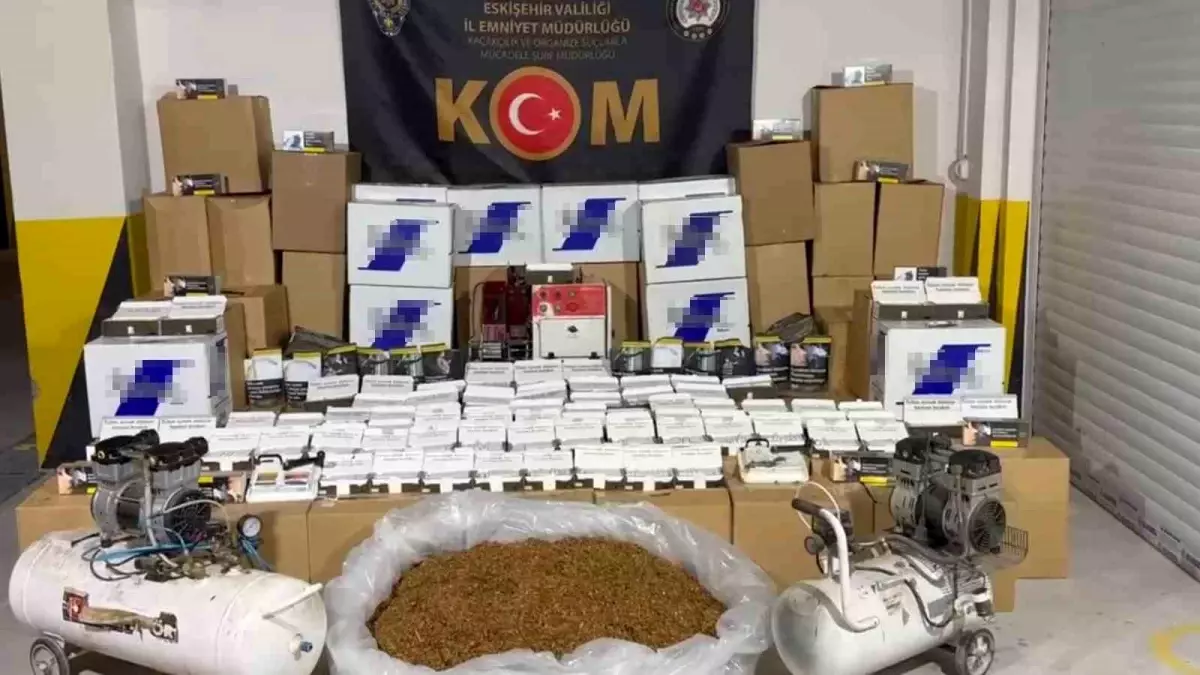 Eskişehir\'de 315 kg Kaçak Tütün Ele Geçirildi