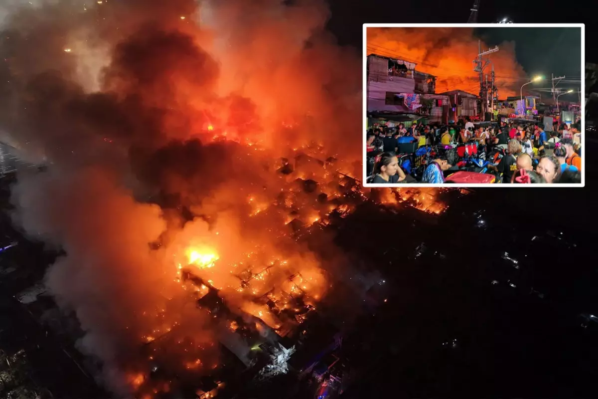 Ahşap binada çıkan yangın Filipinler\'in başkenti Manila\'yı kül etti, 1100\'den fazla aile evsiz kaldı
