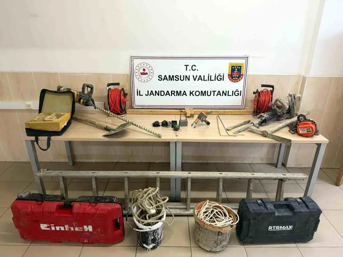 Samsun\'da 6 Kaçak Kazıcı Yakalandı