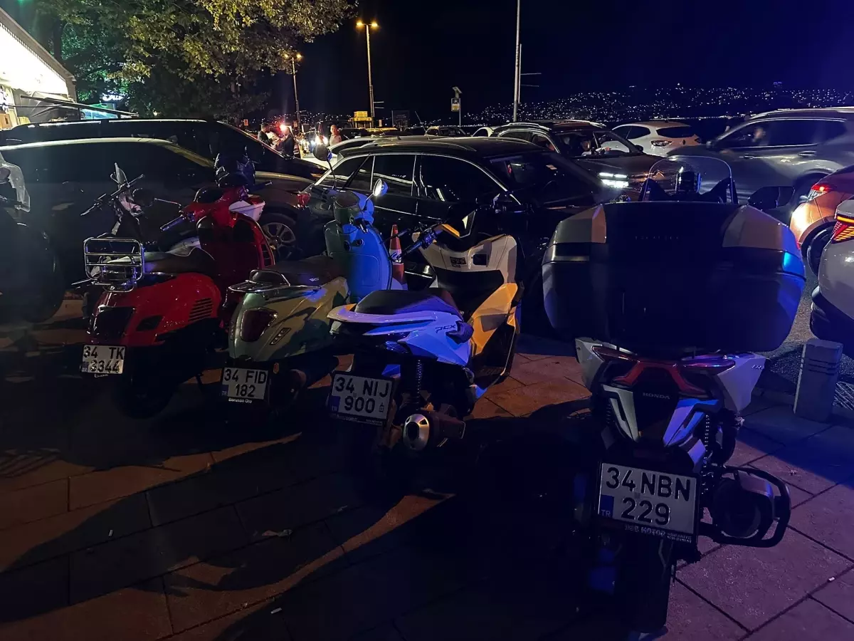 Sarıyer\'de Sahil Denetimi: 22 Motosiklete Cezai İşlem