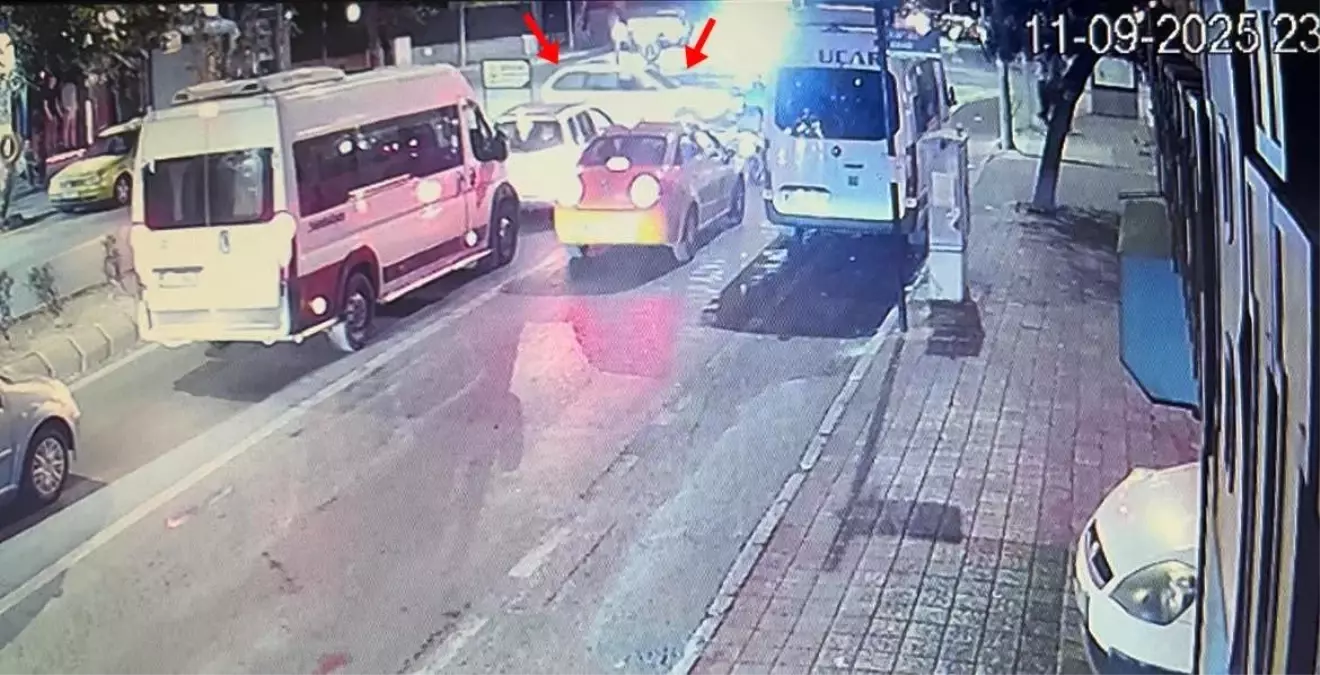 Çorlu\'da Yaya Geçidinden Geçen Araca Ceza